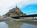 Mont Saint-Michel of France. Travelers want to see it once