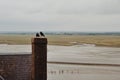 The Mont Saint Michel, greatest monument in the west of France. Royalty Free Stock Photo