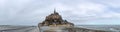 Mont Saint-Michel, St Michael`s Mount, France. February