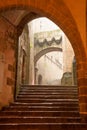 Mont Saint-Michel street Royalty Free Stock Photo