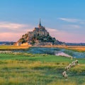 Mont Saint-Michel in France Royalty Free Stock Photo