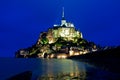 Mont St Michel in Normandy in Evening