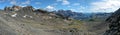 The Mont Thabor and the VallÃÂ©e Etroite from Muandes Pass Royalty Free Stock Photo