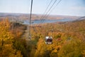 Mont-Tremblant colourful ski station in autumn, Quebec, Canada