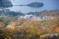 Mont Tremblant with Fall Foliage, Quebec, Canada Royalty Free Stock Photo