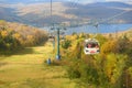 Mont Tremblant with Fall Foliage, Quebec, Canada Royalty Free Stock Photo