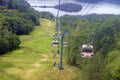 Cable Car & Mont-Tremblant Lake, Quebec, Canada