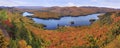 Mont Tremblant National Park panoramic view with autumn colors Royalty Free Stock Photo