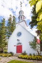 Mont-Tremblant village church perspective view Royalty Free Stock Photo