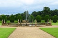 Montacute House Garden Fountain, Somerset, England Royalty Free Stock Photo