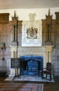 Montacute House Grand Hall Fire Place. Royalty Free Stock Photo