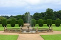 Montacute House Garden Fountain, Somerset, England Royalty Free Stock Photo