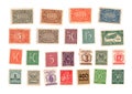 Mint vintage postage stamps from Germany. Royalty Free Stock Photo