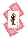 A montage of playing cards with a joker revealed.