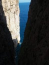 Montagna Spaccata (split mountain) in Gaeta Royalty Free Stock Photo