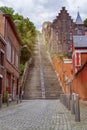 Montagne de Bueren, Liege, Belgium Royalty Free Stock Photo