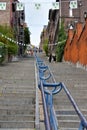 Montagne de Bueren, the most famous stairs in Liege Royalty Free Stock Photo