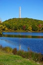 Montague, Sussex County, New Jersey, USA: Veterans monument at High Point State Park Royalty Free Stock Photo