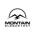 Montain energy logo concept Royalty Free Stock Photo