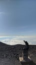 the peak of Mount Slamet, the roof of Central Java