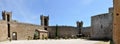 Montalcino castle inside panorama