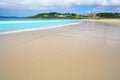 Montalvo beach in Pontevedra Galicia in Sanxenxo Royalty Free Stock Photo