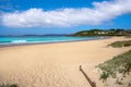 Montalvo beach in Pontevedra Galicia in Sanxenxo Royalty Free Stock Photo