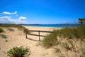 Montalvo beach in Pontevedra of Galicia Sanxenxo Royalty Free Stock Photo