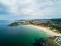 Montalvo beach in the Rias Baixas in Pontevedra Royalty Free Stock Photo