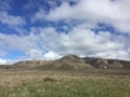 Montana De Oro California mountains and sky Royalty Free Stock Photo