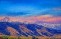 Montana foothills with mountain backdrop,photo art