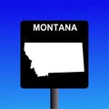 Montana highway sign