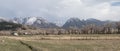 Montana ranch and mountain pasture Royalty Free Stock Photo