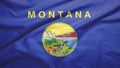 Montana state of United States flag Royalty Free Stock Photo