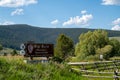 Sign for the Big hole national battlefield, part of Nez Perce National Historic Park