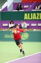 Montanes at Qatar Open tennis Royalty Free Stock Photo