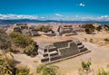 Monte Alban is an ancient Zapotec capital , near Oaxaca, Mexico.