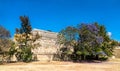 Monte Alban archaeological site in Oaxaca, Mexico Royalty Free Stock Photo