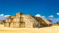 Monte Alban archaeological site in Oaxaca, Mexico Royalty Free Stock Photo