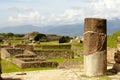 Monte alban pyramids in oaxaca mexico I Royalty Free Stock Photo