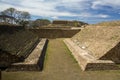 Monte Alban Oaxaca Mexico ancient ball game stadium huego de pelota Royalty Free Stock Photo