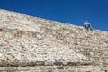 Ancient Zapotec UNESCO World Heritage ruins on Monte Alban, Oaxaca, Mexico Royalty Free Stock Photo