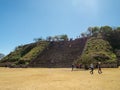 Monte Alban, Oaxaca, Mexico, South America: [Biggest ruins of ancient Zapotec city at the top Royalty Free Stock Photo