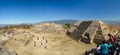 Monte Alban, Oaxaca, Mexico, South America: [Biggest ruins of ancient Zapotec city at the top Royalty Free Stock Photo