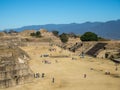 Monte Alban, Oaxaca, Mexico, South America: [Biggest ruins of ancient Zapotec city at the top Royalty Free Stock Photo