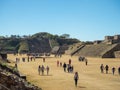 Monte Alban, Oaxaca, Mexico, South America : [Biggest ruins of ancient Zapotec city at the top of the mountain, UNES