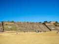 Monte Alban, Oaxaca, Mexico, South America - January 2018: [Biggest ruins of ancient Zapotec city at the top Royalty Free Stock Photo