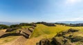 Monte Alban Ruins Panorama Royalty Free Stock Photo