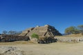 Monte Alban - the ruins of the Zapotec civilization in Oaxaca, M Royalty Free Stock Photo