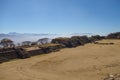 Monte Alban - the ruins of the Zapotec civilization in Oaxaca, M Royalty Free Stock Photo